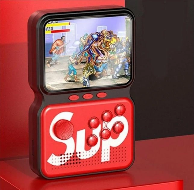 Аккумуляторная портативная игровая консоль GAME SUP 999+ игр 8bit Game Box с возможностью подключения к ТВ 1020 мАч 9,9*6,8*1,2см Красный - изображение 2