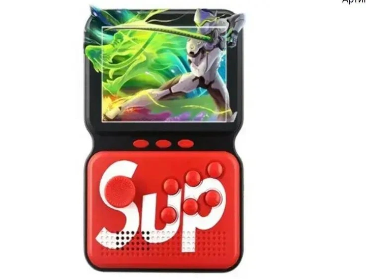 Аккумуляторная портативная игровая консоль GAME SUP 999+ игр 8bit Game Box с возможностью подключения к ТВ 1020 мАч 9,9*6,8*1,2см Красный - изображение 13
