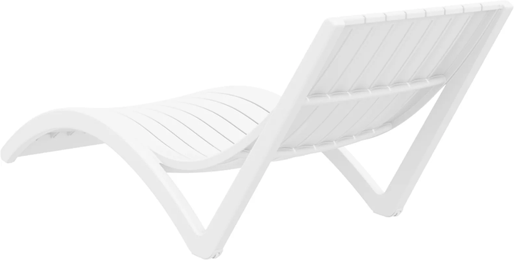 Шезлонг Siesta Slim, білий - Фото 3 Шезлонг Siesta Slim, білий - зображення 3