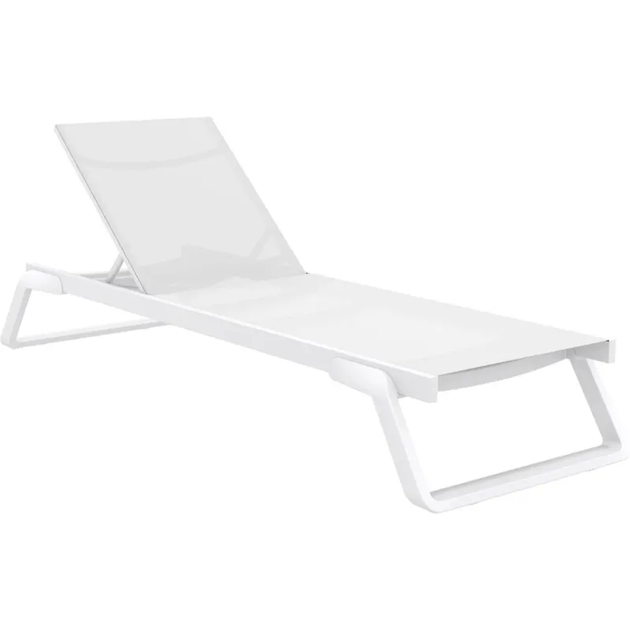 Шезлонг Siesta Tropic, білий - Фото 1 Шезлонг Siesta Tropic, білий - зображення 1