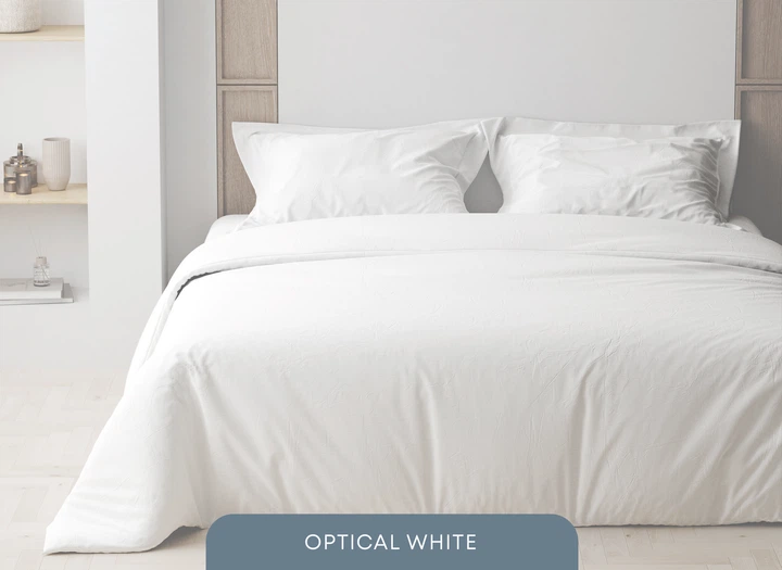 Комплект постельного белья ТЕП Optical White (Оптически белый) семейный 150х215х2 - Фото 1 Комплект постельного белья ТЕП Optical White (Оптически белый) семейный 150х215х2 - изображение 1