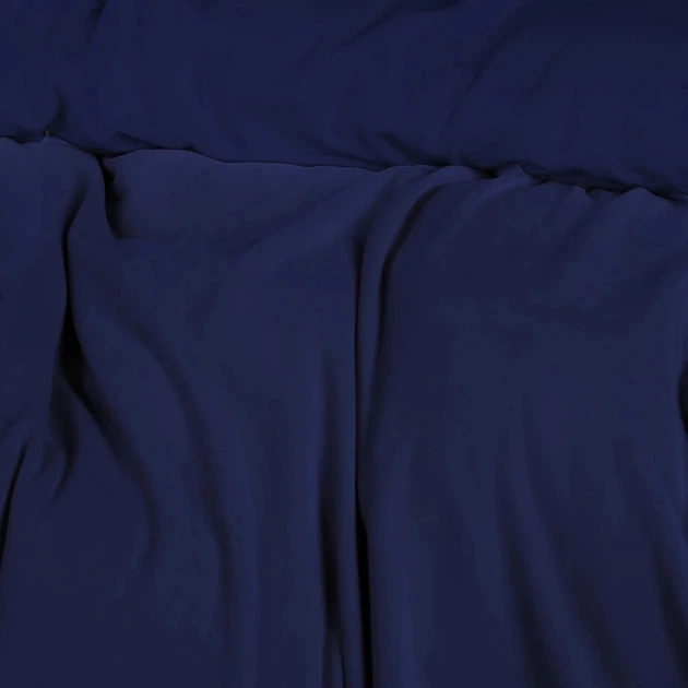 Простынь на резинке MirSon Велюр Winter Frost 28-0006 Navy blue Velvet 80х190 (2200004000107) - изображение 3