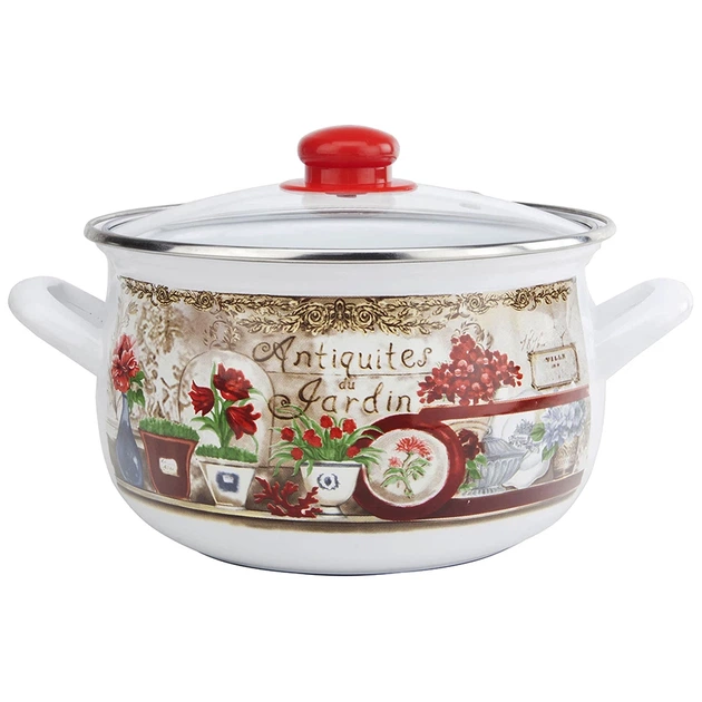 Кастрюля Gusto GT-T-124-FG Цветочный сад 24 см 5.7 л (87714) - Фото 1 Кастрюля Gusto GT-T-124-FG Цветочный сад 24 см 5.7 л (87714) - изображение 1