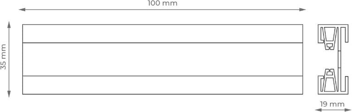 Набір для освітлення DPM X-Line трековий 4 x GU10 Gold (STR-4XGU10-G) - зображення 13