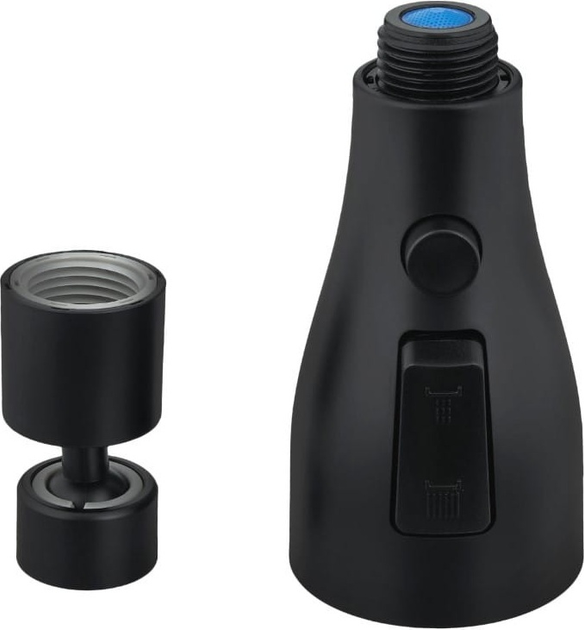 Аератор N'oveen XL1077B Black з поворотом 360° (5902221623318) - зображення 6