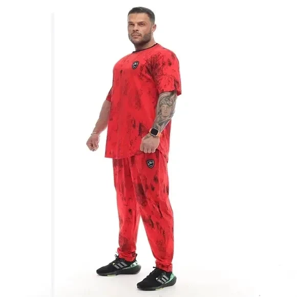 Штаны спортивные зауженные Big Sam 1366 Красный XL - Фото 4 Штаны спортивные зауженные Big Sam 1366 Красный XL - изображение 4