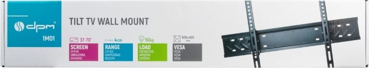 Кронштейн DPM 1M01 настінний 37-70 дюймів 50 кг (5906881176986) - зображення 5