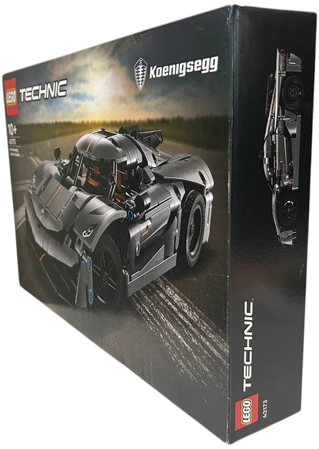 Zestaw klockow Lego Technic Szary hipersamochod Koenigsegg Jesko Absolut 801 element (42173) (955555909516914) - Outlet - obraz 2