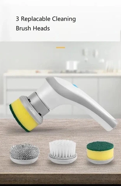 Электрическая щетка для уборки Electric Cleaning Brush 3в1 для дома, квартиры, дачи, котеджа, поддержки чистоты, уборки кухни, ванной - Фото 9 Электрическая щетка для уборки Electric Cleaning Brush 3в1 для дома, квартиры, дачи, котеджа, поддержки чистоты, уборки кухни, ванной - изображение 9