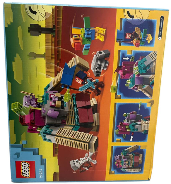 Zestaw klockow LEGO Minecraft Decydujace starcie z Dewastatorem 420 elementow (21257) (955555909127514) - Outlet - obraz 3