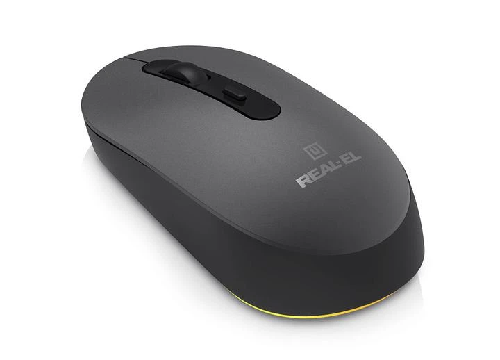 Компьютерная мышь REAL-EL RM-470W Rechargeable Wireless, беспроводная, RGB-подсветка, оптическая, 2400 dpi, Black - изображение 13