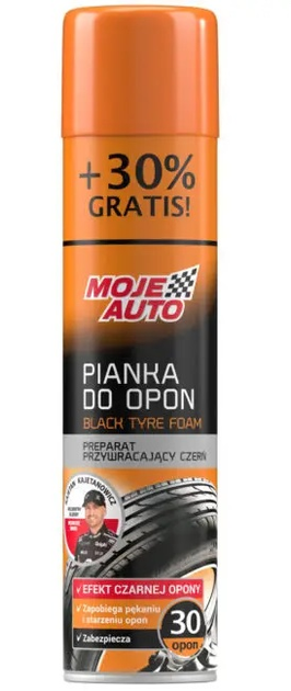 Pianka do opon MOJE AUTO Czarny 520ml 19-584 (5905694013228) - obraz 1