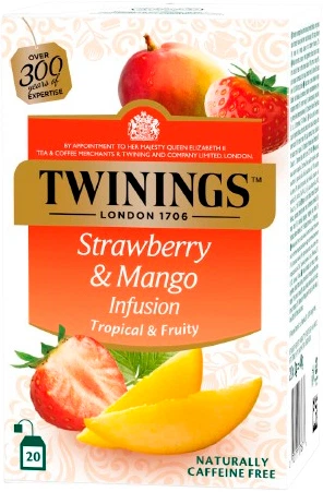 teachさん Фруктовый чай Twinings Клубника и манго 20 пакетиков по 2 г