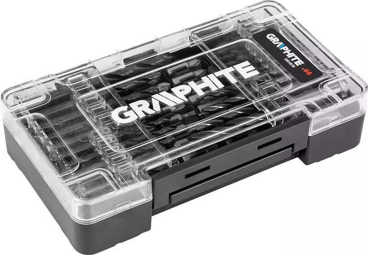 Набір свердл і біт Graphite 56H619 66 шт. (5902062038098) - зображення 1