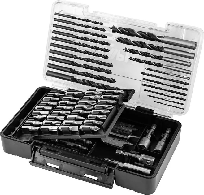 Набір свердл і біт Graphite 56H619 66 шт. (5902062038098) - зображення 6