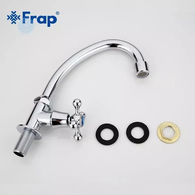 Монокран для кухні Frap F4108, хром - Фото 4 Монокран для кухні Frap F4108, хром - изображение 4
