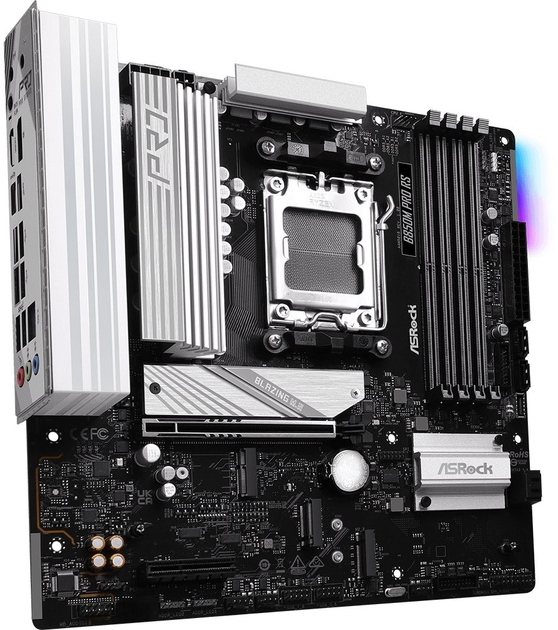Материнська плата ASRock B850M Pro RS (sAM5, AMD B850, PCI-Ex16) - зображення 3