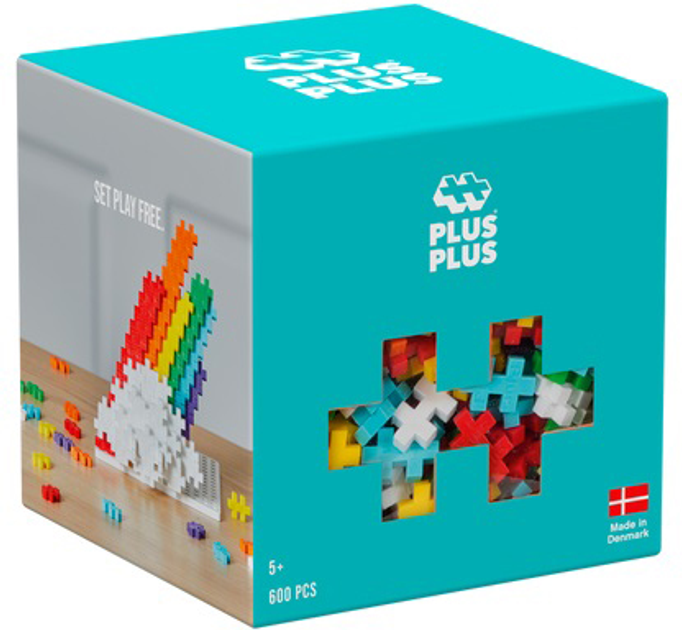 Набір Plus Plus Rainbow 600 елементів 3976 (5710409109161) - зображення 1