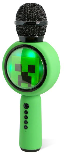 Mikrofon do karaoke OTL PopSing LED Minecraft Zielony (5055371629737) - obraz 3