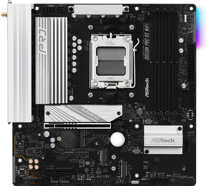 Материнська плата ASRock B850M Pro RS Wi-Fi (sAM5, AMD B850, PCI-Ex16) - зображення 1