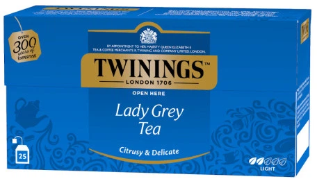 Черный чай Twinings Леди Грей 25 пакетиков по 2 г (70177078775) - Фото 1 Черный чай Twinings Леди Грей 25 пакетиков по 2 г (70177078775) - изображение 1