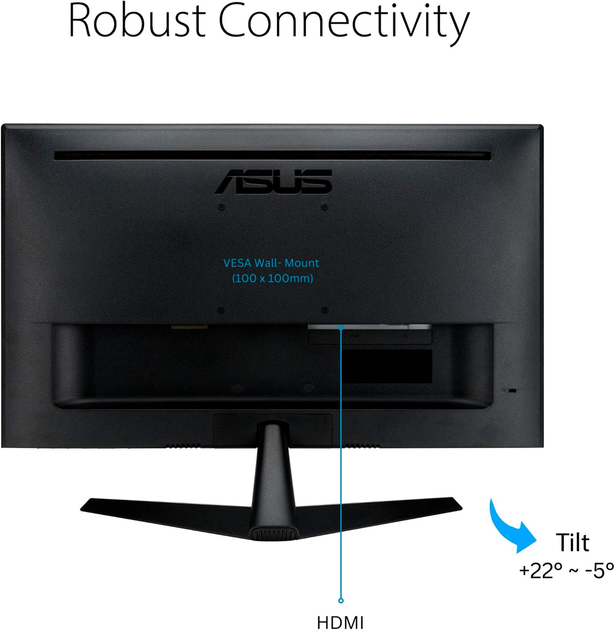 Monitor Asus 23.8" VY249HF (90LM06A3-B01A70) - obraz 6