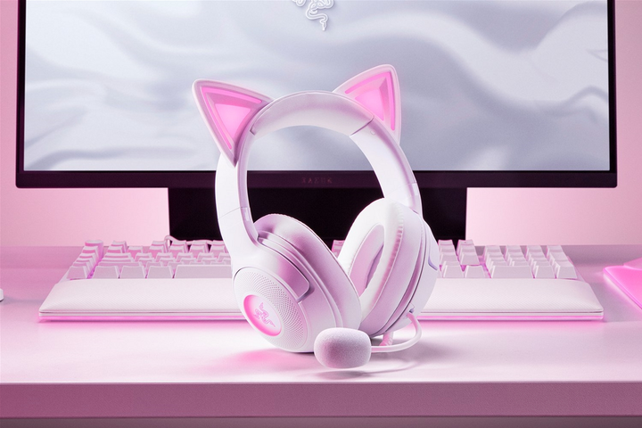 Słuchawki Razer Kraken Kitty V2 White (RZ04-04730600-R3M1) - obraz 9