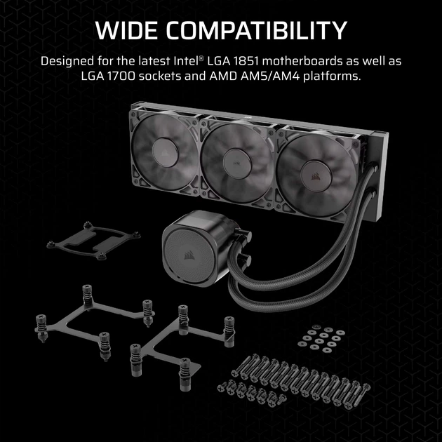 System chłodzenia wodą Corsair Nautilus 360 RS Black (CW-9060089-WW) - obraz 16