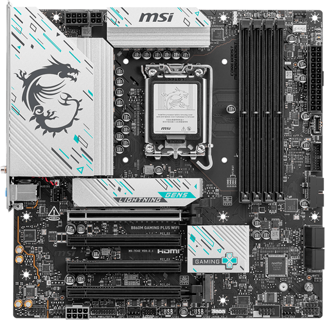 Материнська плата MSI B860M Gaming Plus Wi-Fi (s1851, Intel B860, PCI-Ex16) - зображення 1