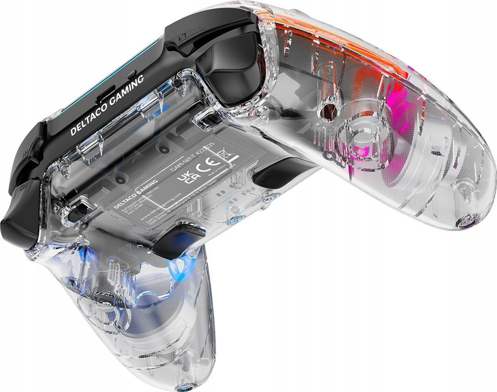 Kontroler bezprzewodowy Deltaco Gaming  Nintendo Switch/PS4/PC BT Transparent (7333048060839) - obraz 4
