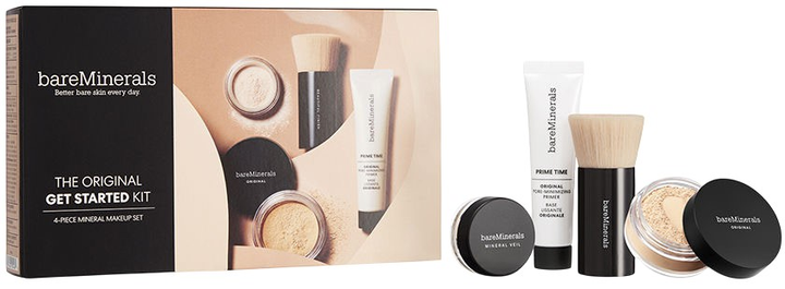 Набір для макіяжу bareMinerals Original Fair База під макіяж Spf 15 + Пензлик + Фіксуюча пудра + Тональний крем 15 мл (194248059545) - зображення 1