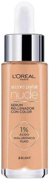 Serum L'Oreal Paris Accord Parfait Nude 2-3 Light 30 ml (3600523990269) - obraz 1