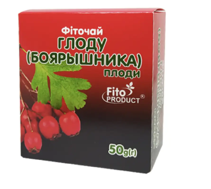 Фіточай FitoPRODUCT Боярышника плоди 50 г Фітопродукт - зображення 1