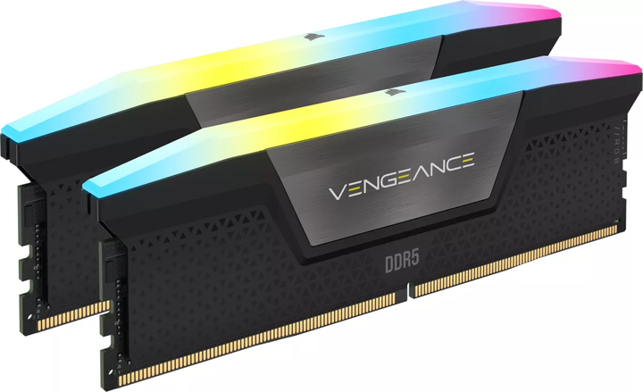 Оперативна пам'ять Corsair DDR5-6800 98304MB PC5-54400 (Kit of 2x49152) Vengeance RGB Black (CMH96GX5M2B6800C40) - зображення 2