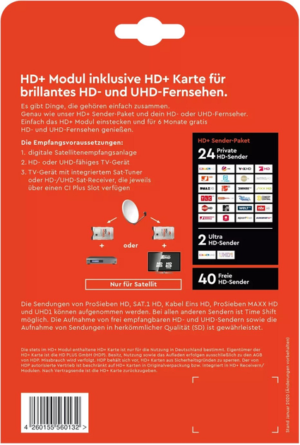 Moduł HD plus pakiet kanałów HD+ na 6 miesięcy (4260155560347) - obraz 5