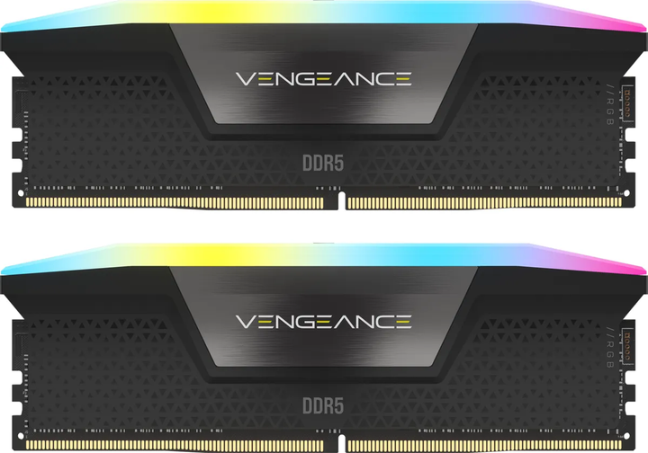 Pamięć RAM Corsair DDR5-7000 65536MB PC5-56000 (Kit of 2x32768) Vengeance RGB Black (CMH64GX5M2B7000C40) - obraz 2