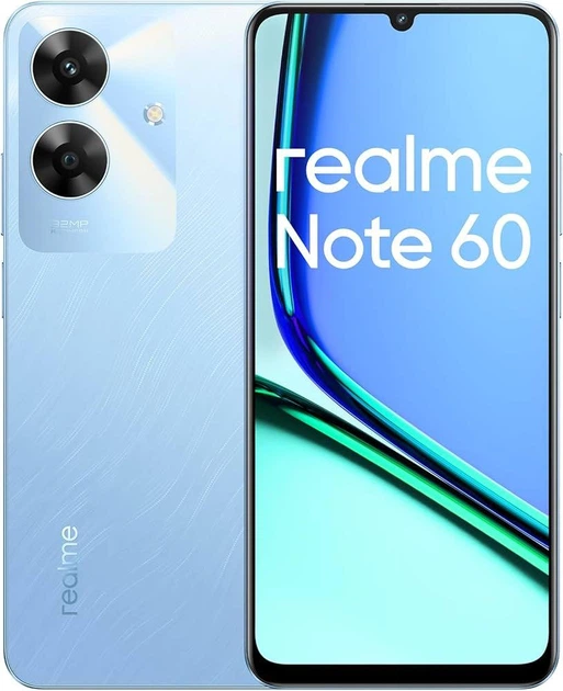 Смартфон Realme Note 60 4/128Gb Voyage Blue (голубой) – фото