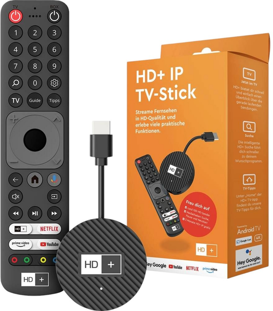 Odtwarzacz multimedialny HD plus HD+ IP na 3 miesiące Black (4260155560408) - obraz 1