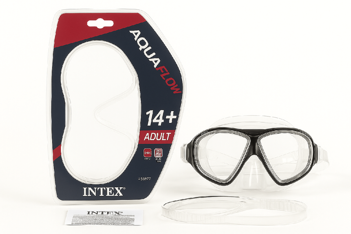 Маска для подводного плавания Intex Reef Rider, взрослая, черная, 14+ лет, 55977/1 - Фото 5 Маска для подводного плавания Intex Reef Rider, взрослая, черная, 14+ лет, 55977/1 - изображение 5