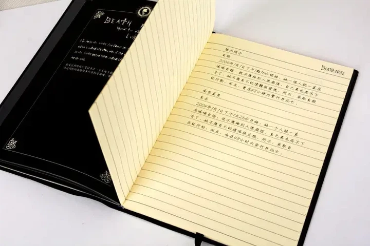 Тетрадь Смерти Death Note блокнот аниме книжка в наборе с ручкой пером манга - изображение 6
