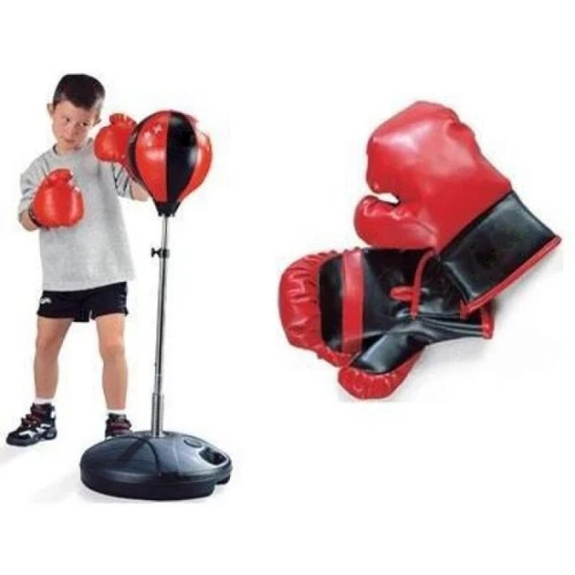 Детский боксерский набор с грушей 23 см на стойке 130 см и перчатками PROFI BOXING MS 0333 - изображение 3