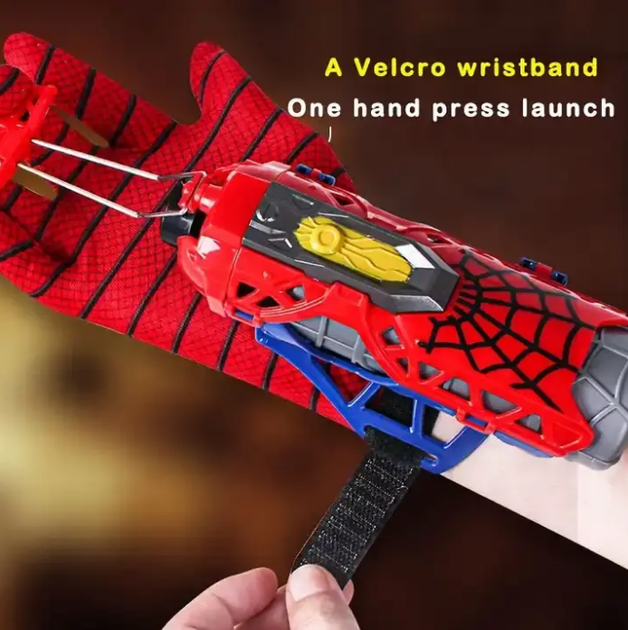 Ігровий набір розвивальна інтерактивна дитяча іграшка Spiderman людина павук WL 8834-50 Спайдермен бластер стріляє павутиною та водою з рукавичкою та маскою 1 балон з павутинням подарунок для хлопчиків - Фото 5 Ігровий набір розвивальна інтерактивна дитяча іграшка Spiderman людина павук WL 8834-50 Спайдермен бластер стріляє павутиною та водою з рукавичкою та маскою 1 балон з павутинням подарунок для хлопчиків - зображення 5