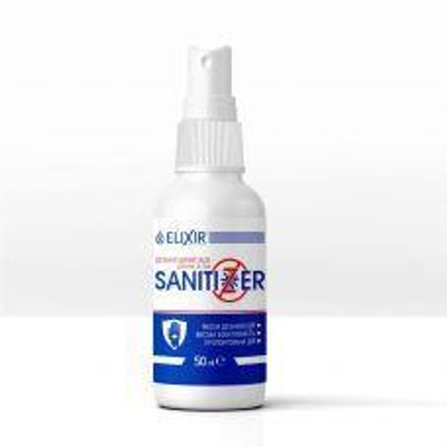 SANITIZER Elixir дезінфікуючий засіб для рук та тіла спиртовий розчин 50 мл - зображення 1