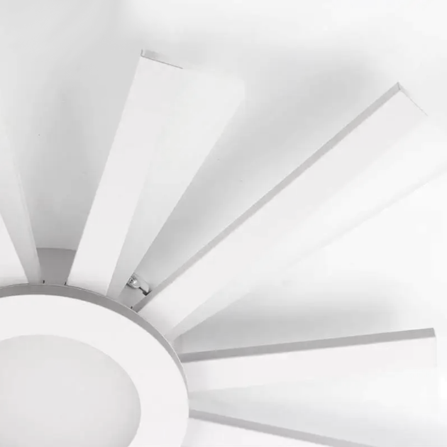 Управляемая LED люстра Esllse TERESA 70W R APP "солнышко" с пультом и приложением для смартфона 550x50-WHITE - изображение 4