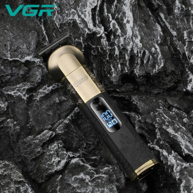 Триммер VGR V-296, 4 насадки, LED display - изображение 5