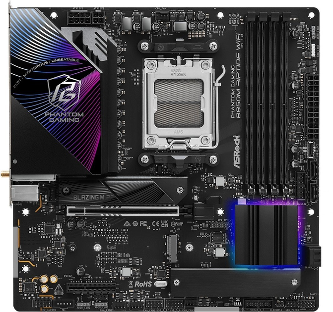Płyta główna ASRock B850M Riptide Wi-Fi (sAM5, AMD B850, PCI-Ex16) - obraz 1
