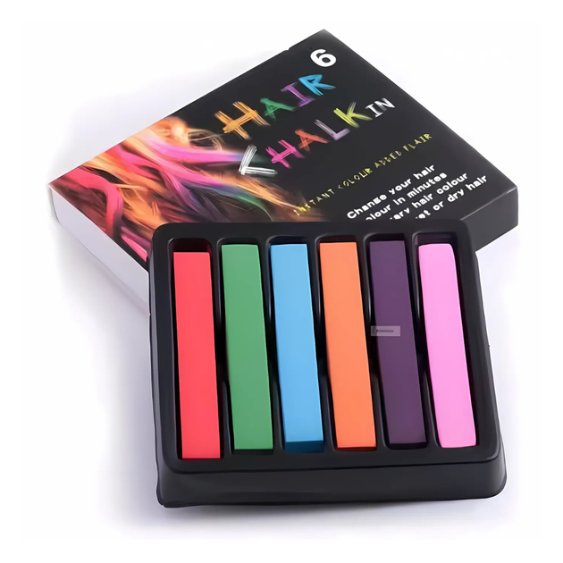 Набор цветных мелков для волос Hair Chalk временное окрашивание мелки для волос (JDT-0846645) - изображение 6