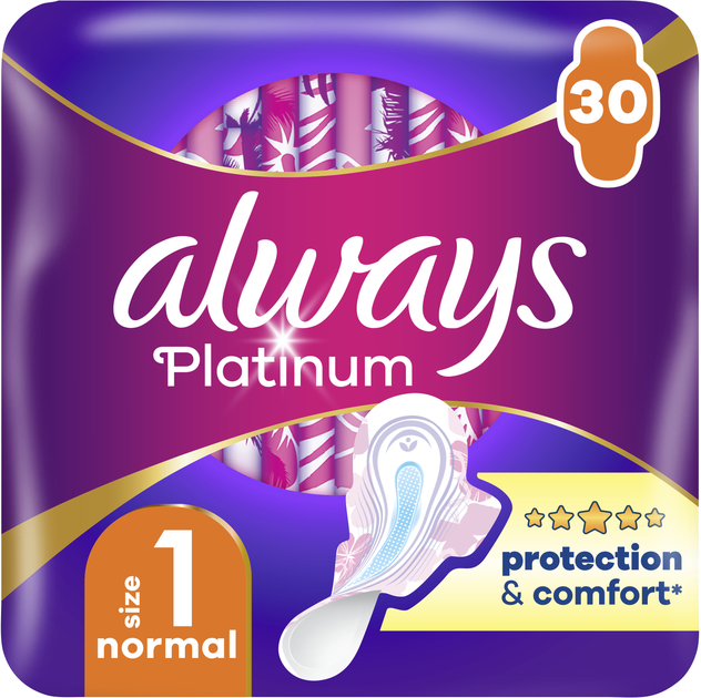 Гігієнічні прокладки Always Platinum Normal (Розмір 1) 30 шт (8001841913803) - зображення 1