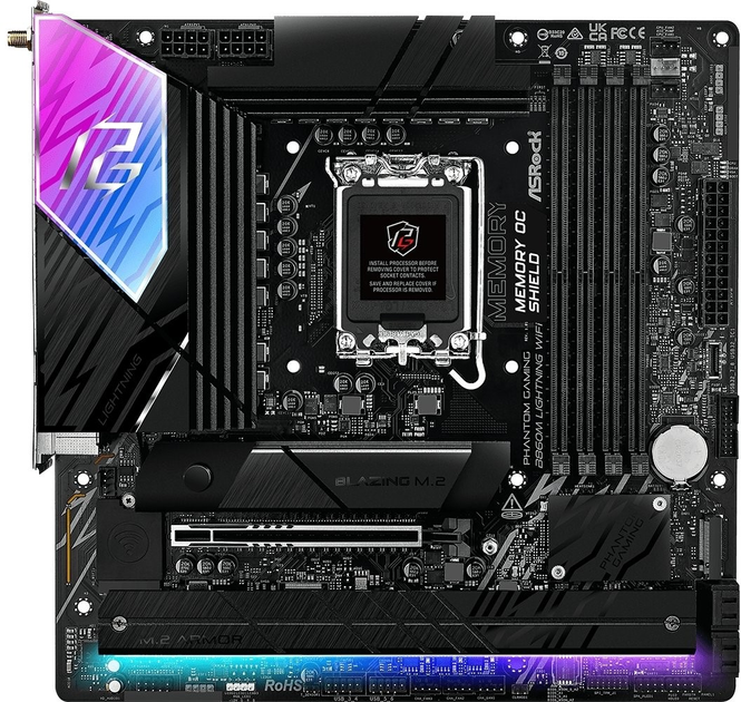 Płyta główna ASRock B860M Lightning Wi-Fi (s1851, Intel B860, PCI-Ex16) - obraz 2
