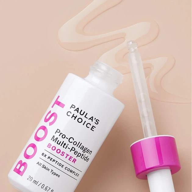 Концентрована пептидна сироватка для наявності Paula's Choice — Pro-Collagen Multi-Peptide Booster, 20 ml - Фото 4 Концентрована пептидна сироватка для наявності Paula's Choice — Pro-Collagen Multi-Peptide Booster, 20 ml - изображение 4